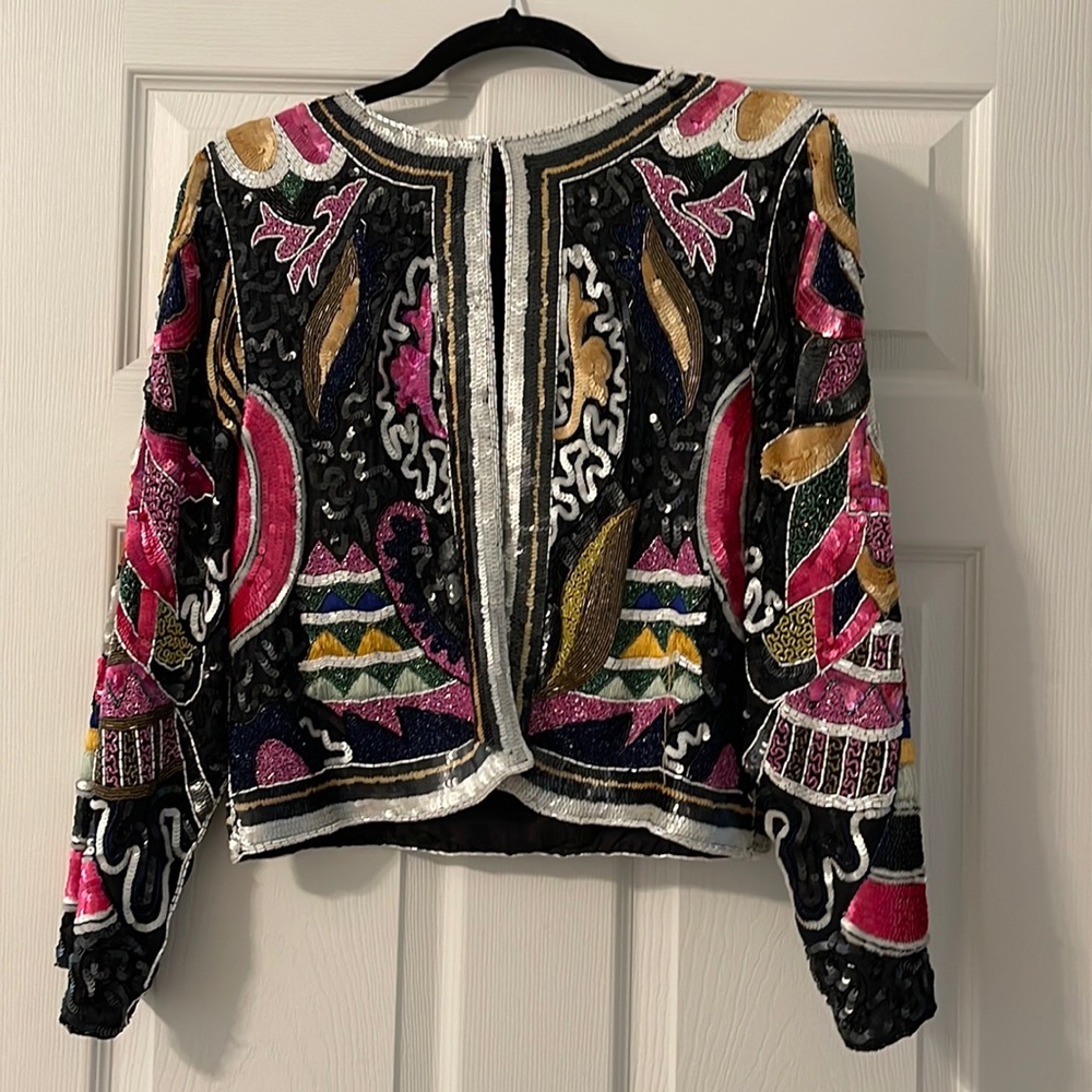 Vintage sequined waist coat